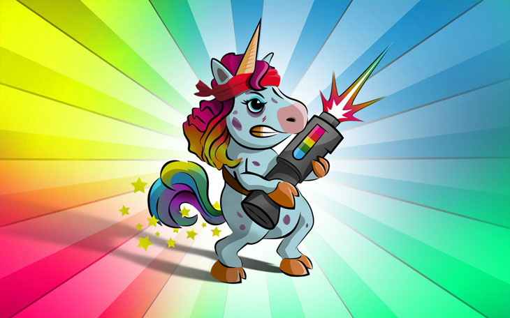 Bad Ass Space Unicorn